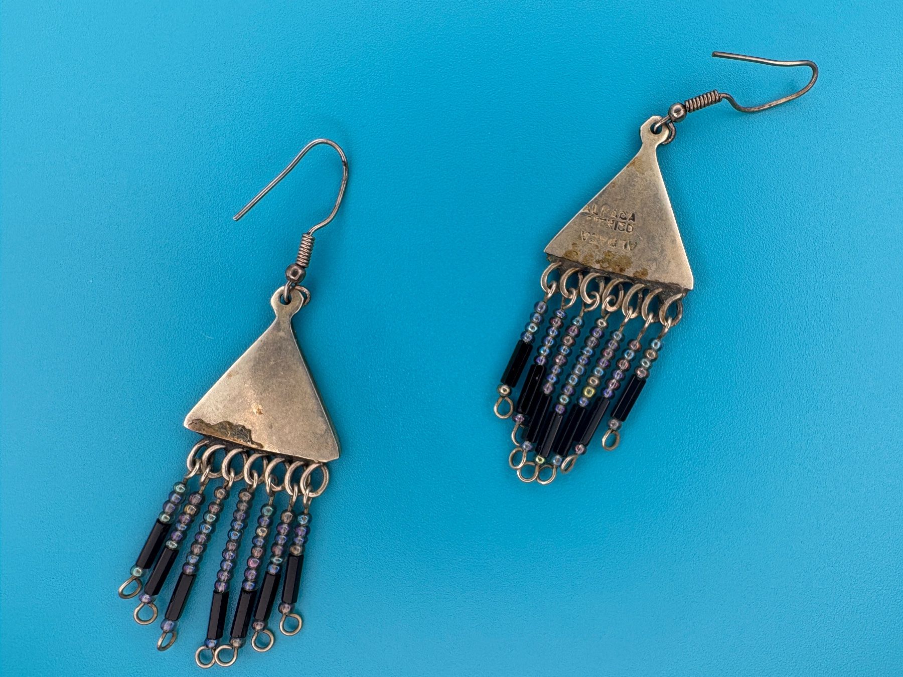 Orecchini pendenti & Orecchini a lobo: Vintage Ohrringe Mexico Alpaca – Usato da Elgg venduto da Jo_Naj 2