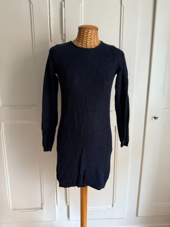 BERSHKA - Longpullover dunkelblau S