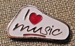 M585 - Pin I Like Music / Musik Herz