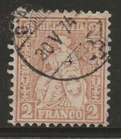 1874 : Sitzende Helvetia Nr. 37a : KP 280.--