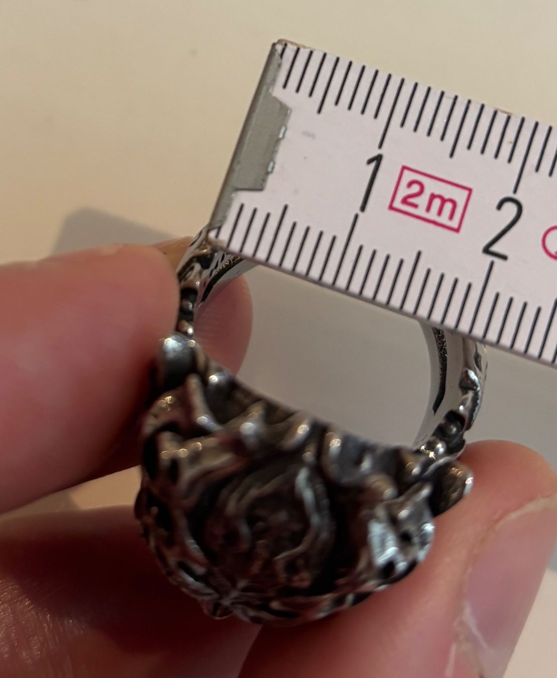 Anelli: Stahl Ring Skull Totenschädel US Grösse 10 – Nuovo (secondo la descrizione) da Egg b. Zürich venduto da superman1975 5