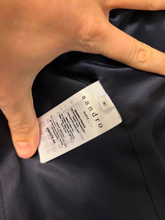Anzüge & Kostüme: Sandro Set (Blazer + Hose) ? dunkelblau gemustert, gebraucht – Gebraucht aus Zürich von ncm3010 4