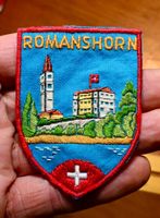 VINTAGE Badge ROMANSHORN nos ST. GALLER STICKEREI schloss