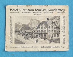 Kandersteg - Hotel Touriste - Werbung