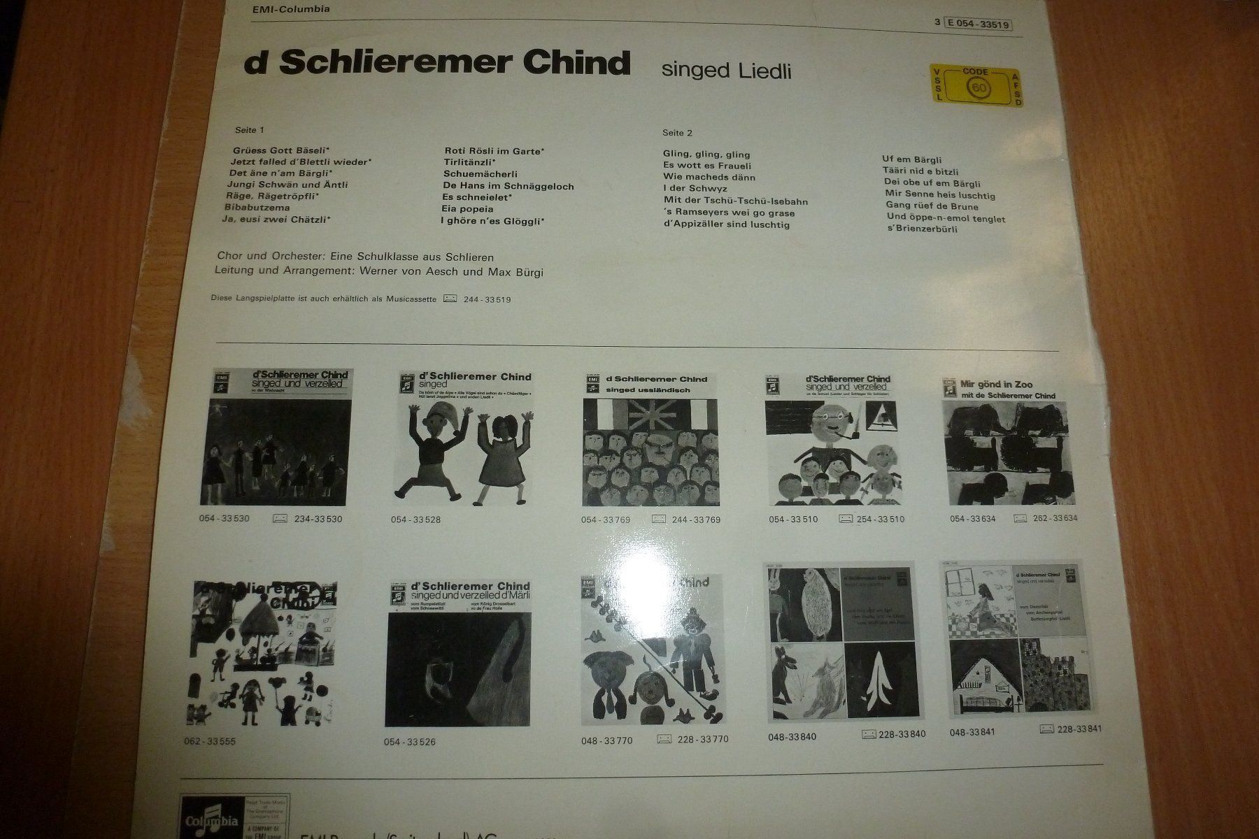 Vinyles: D Schlieremer Chind Signed  EMI Columbia – D'occasion à Emmen par newdeal1970 5