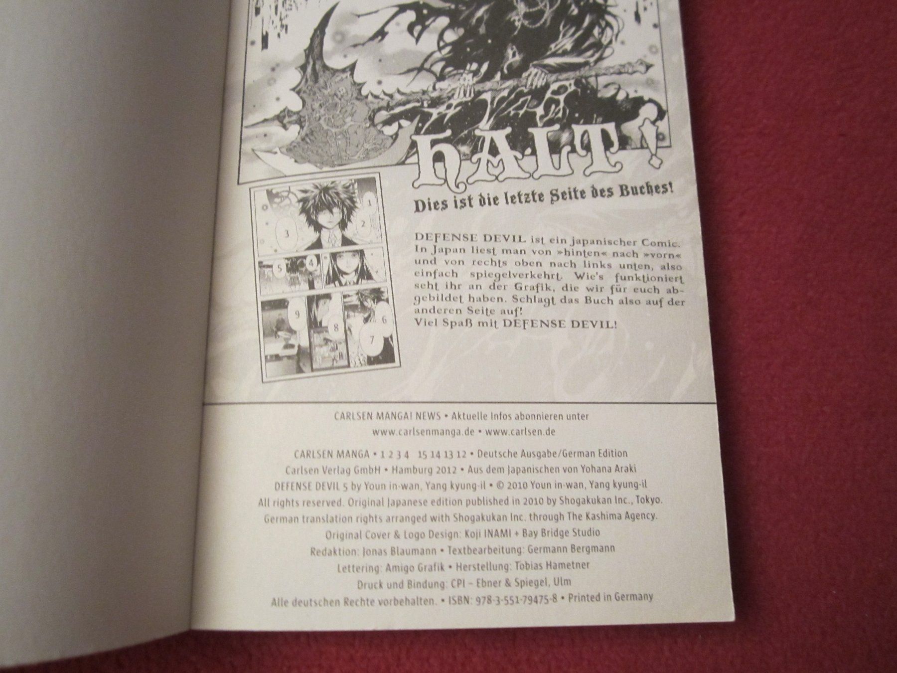 Fumetti: MANGA-COMIC: DEFENSE DEVIL!!! CARLSEN COMIC BAND 1 BIS 5!!!! – Usato da Volketswil venduto da nemo2000 4