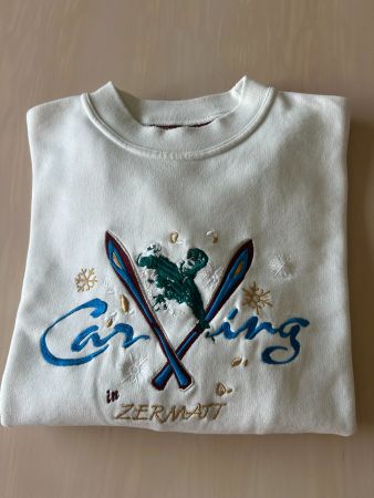 Sweatshirt in Gr. L, weiss