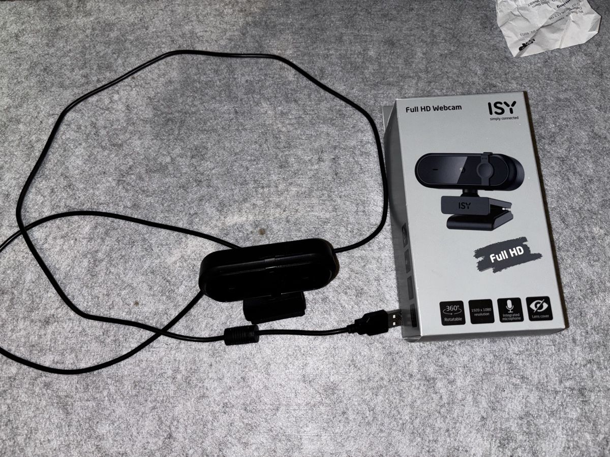 Webcam: ISY 2000 Full HD Webcam 3620 mit Mikrofon und Linse – Nuovo (secondo la descrizione) da Dietikon venduto da Onur8953