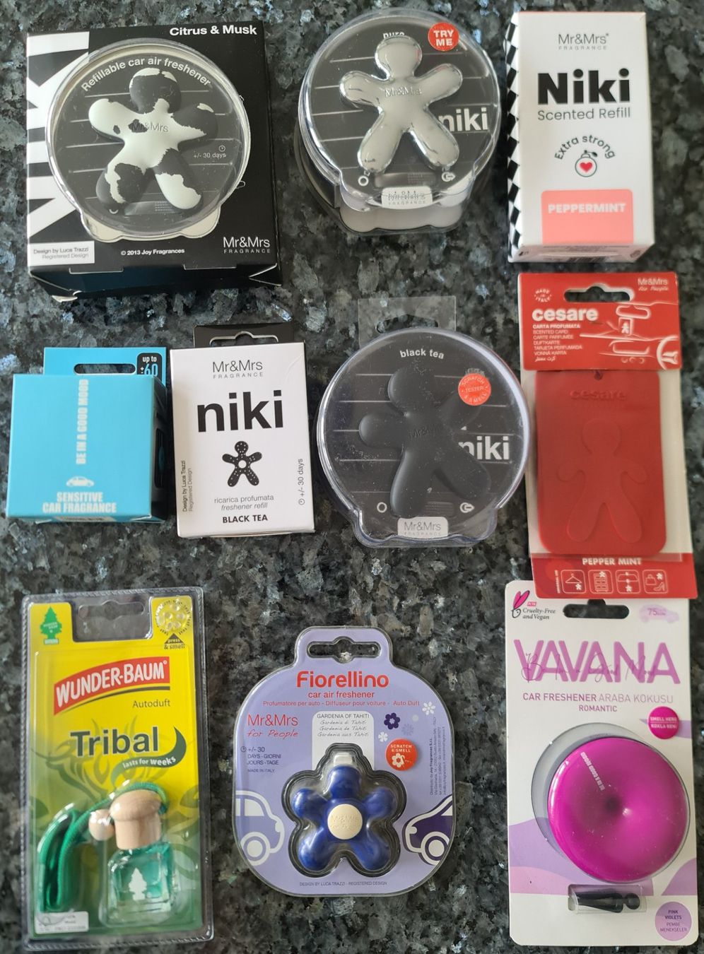 Deodoranti per ambiente: 10 stück Neu Auto Duft Lufterfrischer Mr&Mrs Wunderbaum – Nuovo e nell'imballaggio originale da Uerkheim venduto da Kaufoption