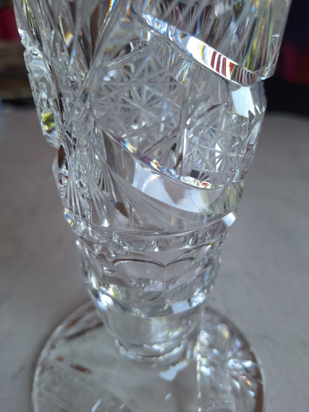 Vasi & Recipienti: GROSSE KRISTALLGLASVASE VINTAGE – Usato da Huttwil venduto da Kunterbuntli 4
