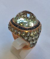Ring Prasiolith Safir Grösse 54