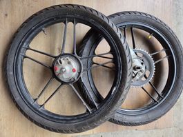 Radsatz vorne & hinten 17" Puch Maxi S /Puch Sport