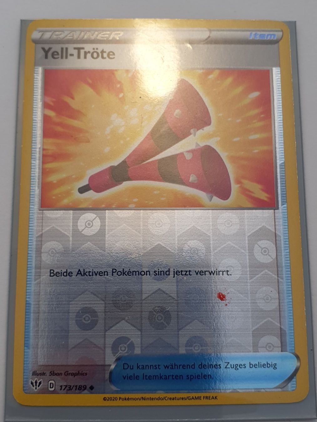 Pokémon Carte collezionabili: Trainer Yell-Tröte / 2020 Pokémon / Reverse Holo – Usato da Oberdorf BL venduto da BaldenEagle