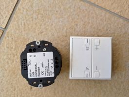 Zeptrion Universal-Dimmer 3306 + Abdeckung weiss