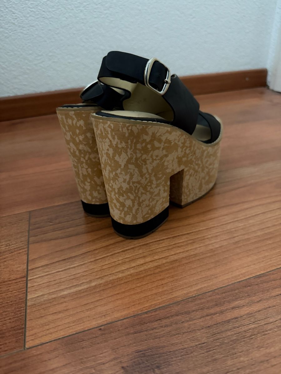 Scarpe da donna: Black Platform Block Heel Sandals Size 36 – Usato da Dänikon ZH venduto da RAFIMIKI 2