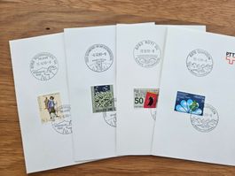 4 x GS mit Sonderstempel GL + Walensee 1.--