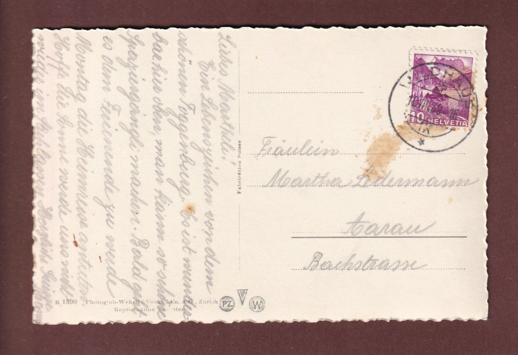 Ansichtskarten: LISIGHAUS - WILDHAUS - 1939 – Gebraucht aus Pully von nicecards-shop 1