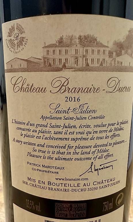 Vino: Château Branaire Ducru 2016 – Nuovo e nell'imballaggio originale da tann venduto da M-Performance 2