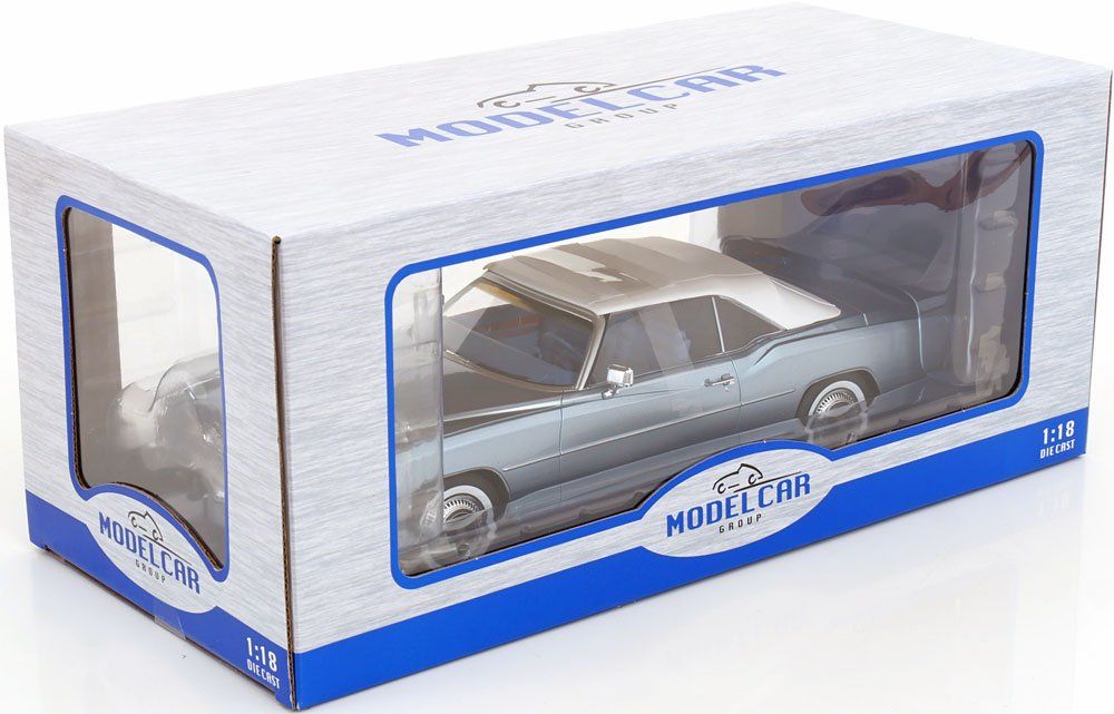 Cadillac Modellini d'auto: Cadillac Eldorado Convertible 1975-1978 hellblau met. / mit – Nuovo e nell'imballaggio originale da Gerlafingen venduto da espero88 3