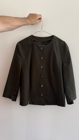 Frühlingsjacke kurz dunkelgrün 36/38 Sehr gut erhalt