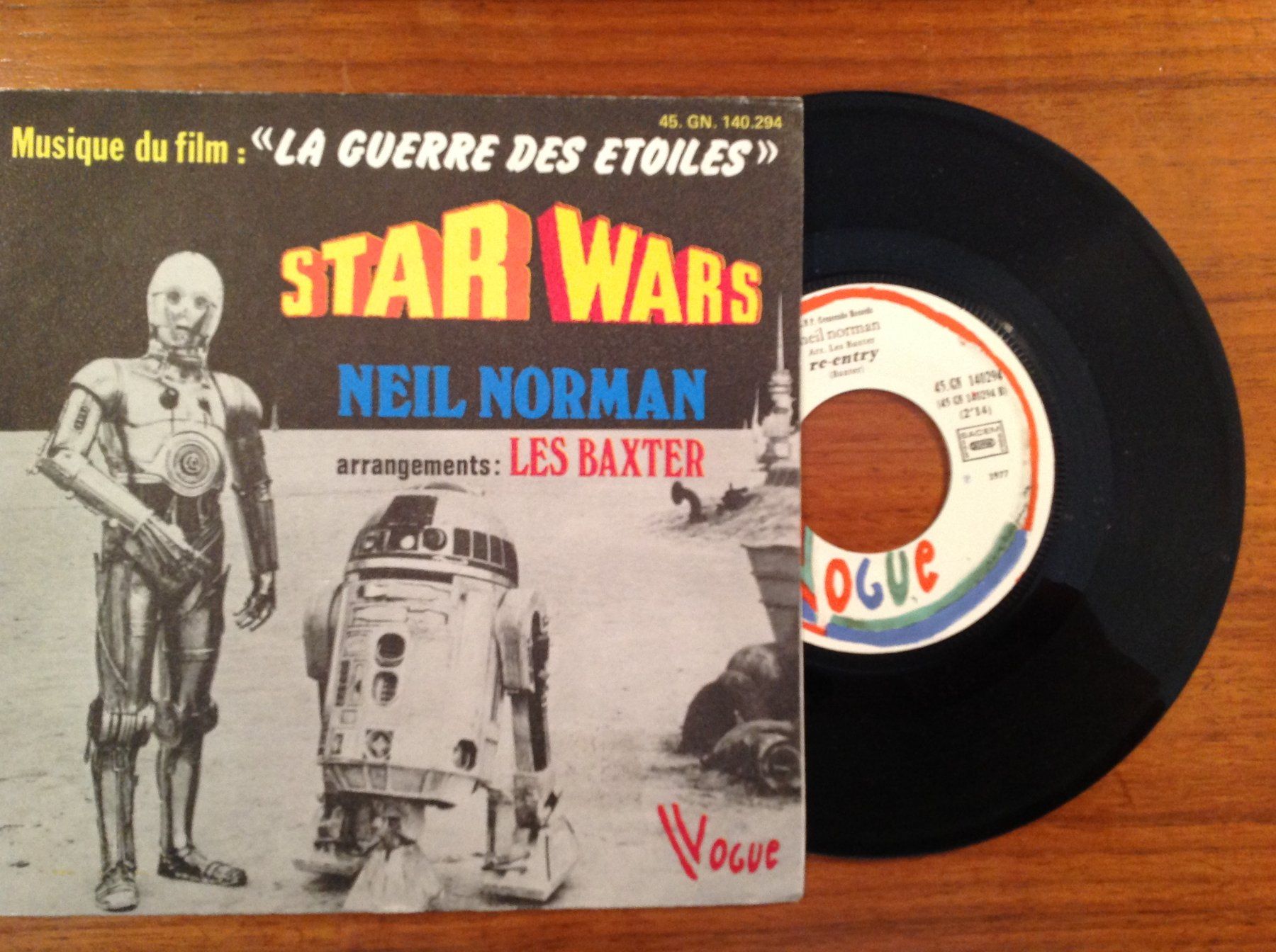 Vinyles: original 45t Vinyle Star Wars - Neil Norman – D'occasion à Vuiteboeuf par broticaire