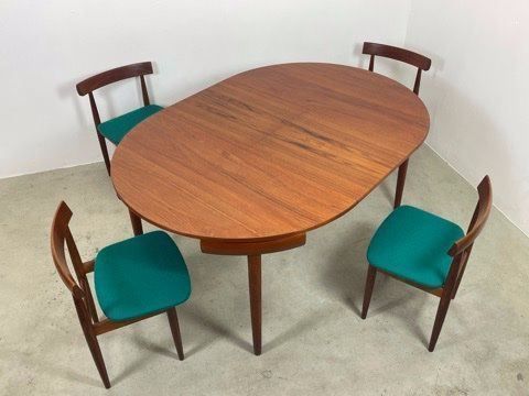 Tische: Hans Olsen Roundette Tischset Rojle 50s – Gebraucht aus Basel von MidMod20C 4