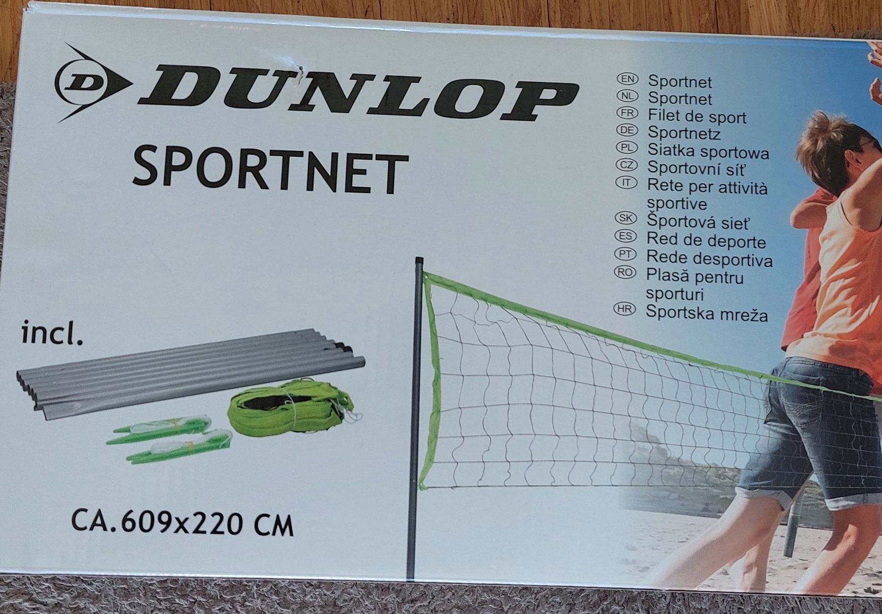 Spiele: Dunlop Sportnetz, neuwertig, ca. 609x220cm, – Neu (gemäss Beschreibung) aus Veltheim AG von gave04 2