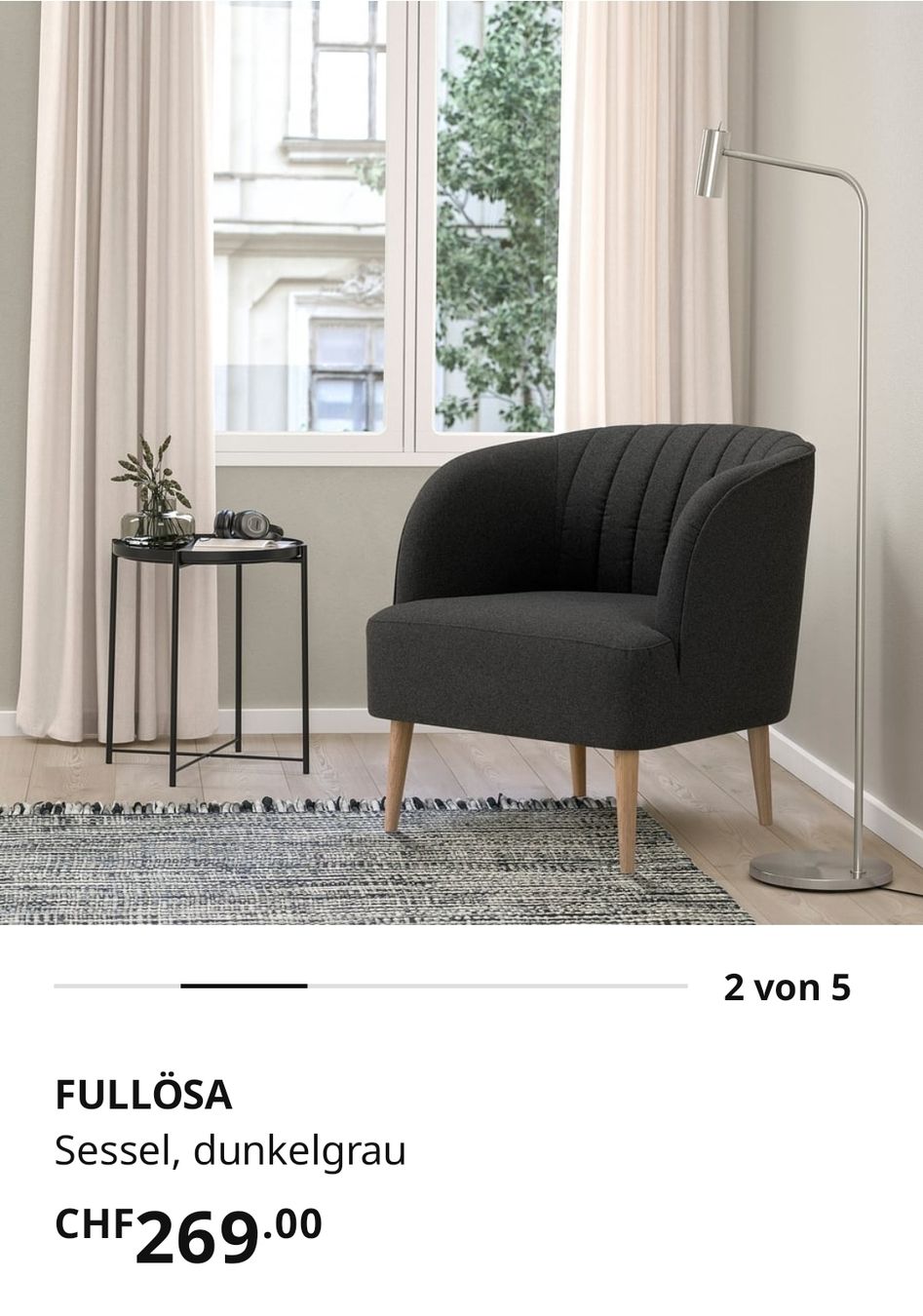Ikea Poltrone: IKEA FULLÖSA Sessel dunkelgrau – Nuovo (secondo la descrizione) da Niederweningen venduto da sunny_luna056 3
