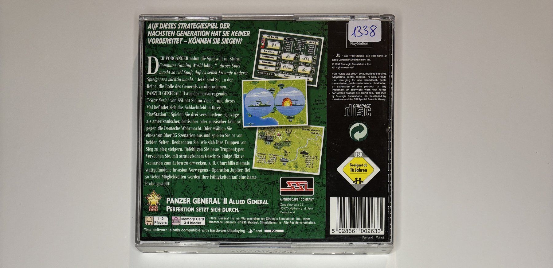 Jeux: PS1 - Panzer General II – D'occasion à Allschwil par Bullach 2