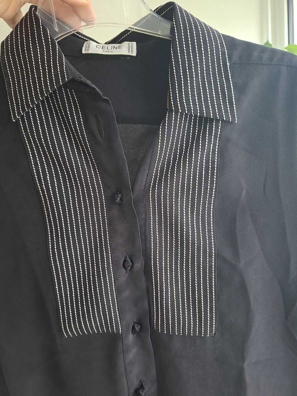 Celine Camicette: rareté Céline noire, soie – Usato da rolle venduto da GG31 2