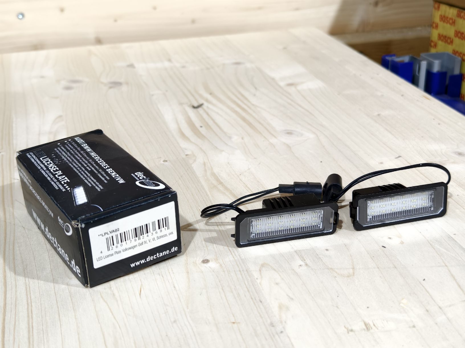 VW Tutti pezzi di ricambio auto: Dectane LED Kennzeichenbeleuchtung VW Golf 4 / 5 / 6, Sciroc – Nuovo (secondo la descrizione) da Ottoberg venduto da KingTony 2