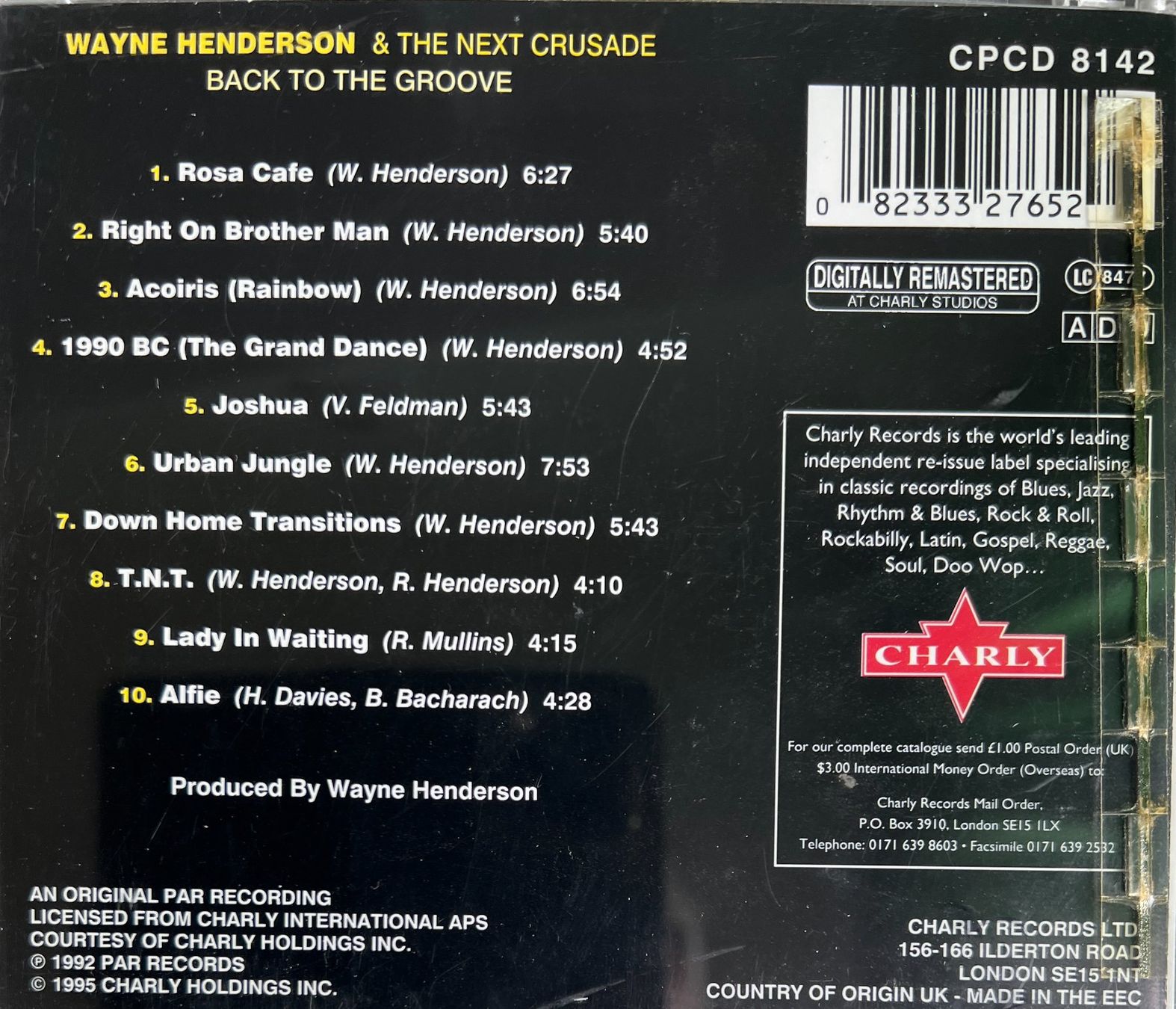 CDs: WAYNE HENDERSON / Back To The Groove – Gebraucht aus Bischofszell von kustavi 1