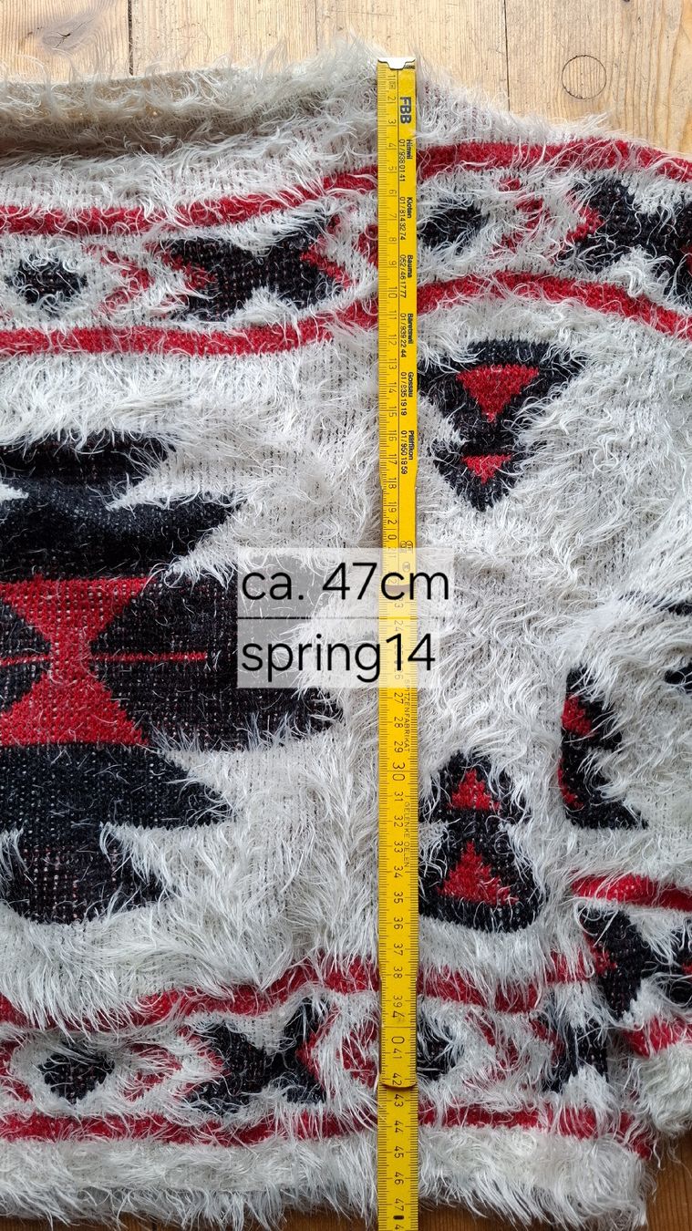 Maglioni & Felpe: Danity Pullover weiss rot schwarz Muster Grösse TU – Usato da Pagig venduto da Spring14 4