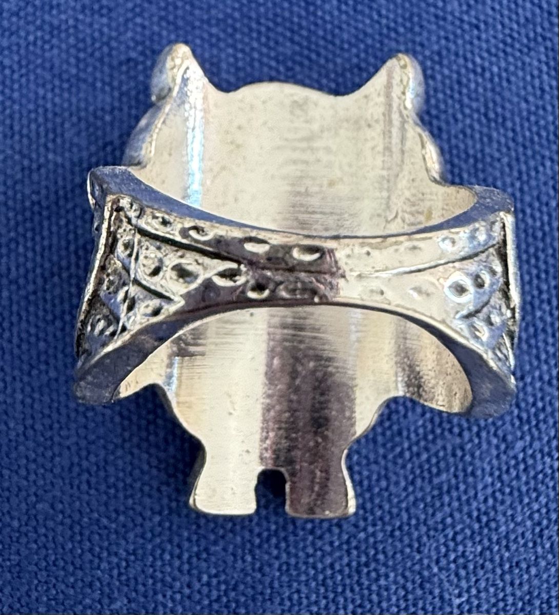 Anelli: Eulen Ring Silber Optik mit schwarzen Steinen, neuwertig! – Nuovo (secondo la descrizione) da Lyss venduto da Sibella56 2