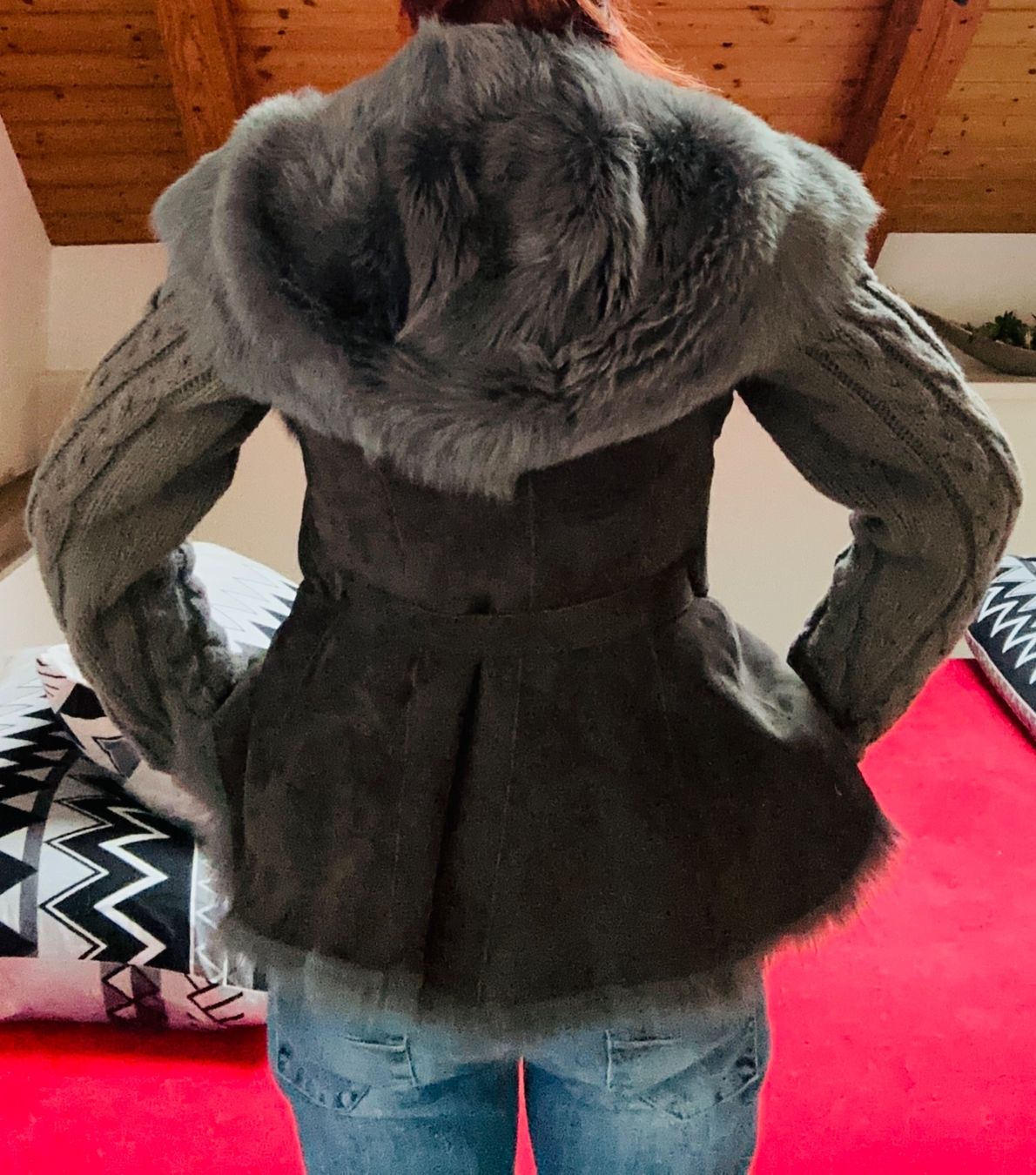 Giacche: Jacke Strick  mit Fell und Kapuze – Usato da Andhausen venduto da danny1407 1
