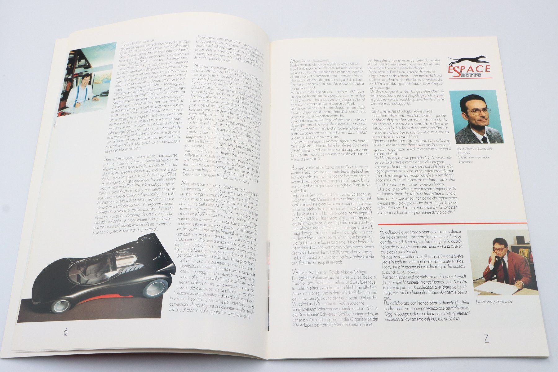 Dokumente: Sbarro Next Step 1992 Prospekt – Gebraucht aus Bühl b.Aarberg von Collectorpassions 3