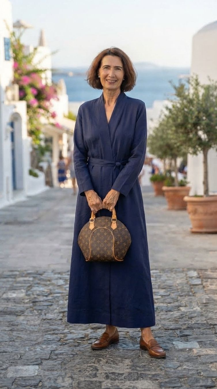 Vestiti: Robe bleu marine lin & coton – Nuovo e nell'imballaggio originale da Fribourg venduto da VictoriaShop7