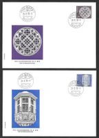 2 FDC 610-611 Serie Einzelmarken ET Bern 24.8.1978