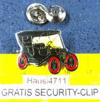 FORD T "TIN LIZZIE" AUTO PIN GLASIERT MIT SECURITY-CLIP DAZU