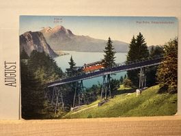 AK von Pilatus mit Rigi Bahn