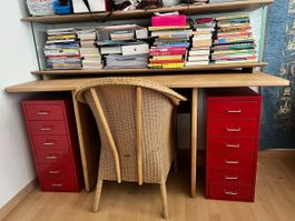 Schreibtisch Holz massiv Buche
