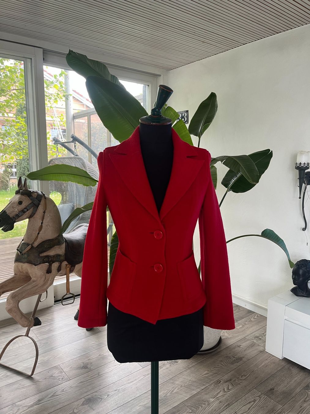 Jacken: Veste rouge en laine – Gebraucht aus Seiry von vanille08
