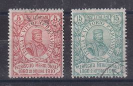 Italien 1910: Volksabstimmung Neapel - Kat. 280.--