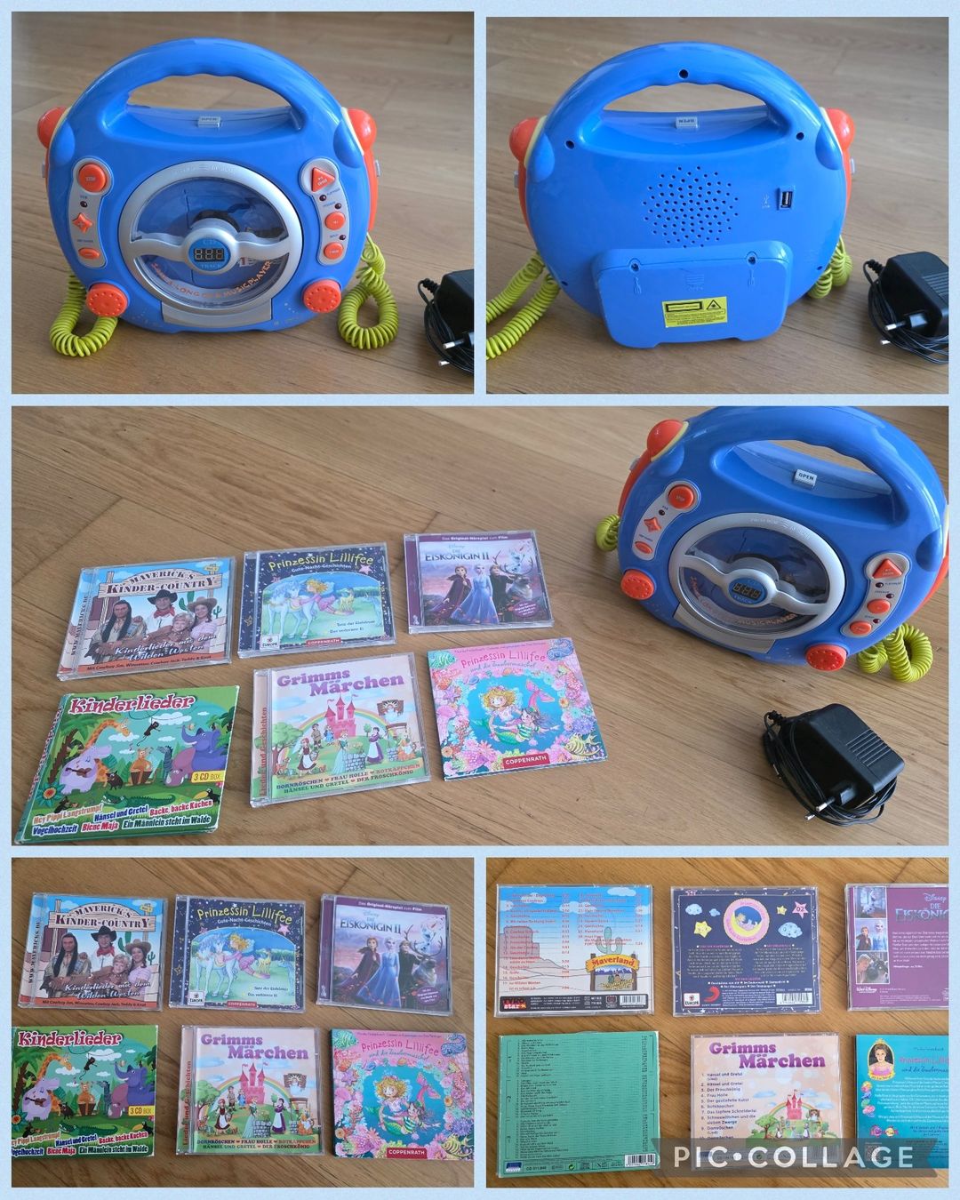 Lettore multimediale portatile: Kinder CD-Player mit Mikrofonen + 6 CDs – Usato da Niederhasli venduto da RTL2014