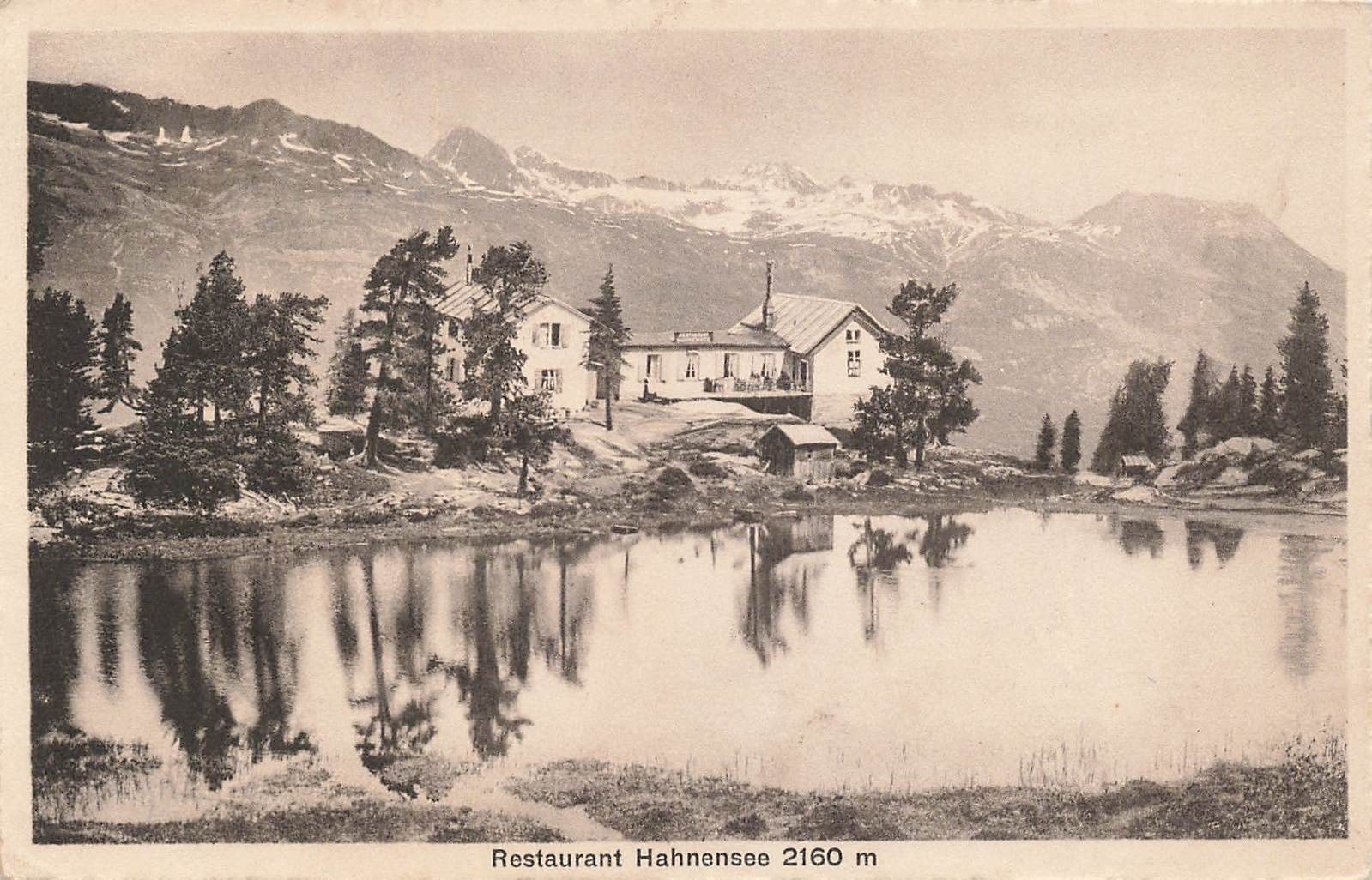 Ansichtskarten: Restaurant Hahnensee – Gebraucht aus Biasca von Blenio71