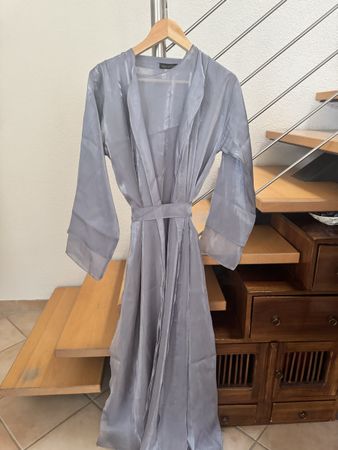 Abaya grise organza