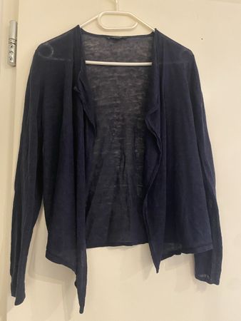 Leichte Strickjacke, Dunkelblau, Gr. 38