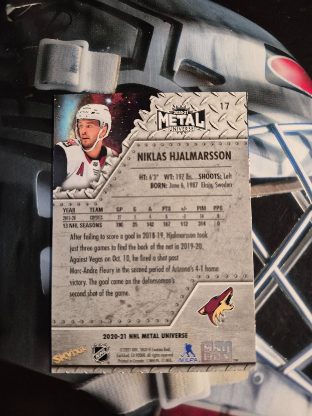 NHL Cartes à collectionner: NHL Niklas Hjalmarsson Coyotes – D'occasion à Treiten par Sauber73 1