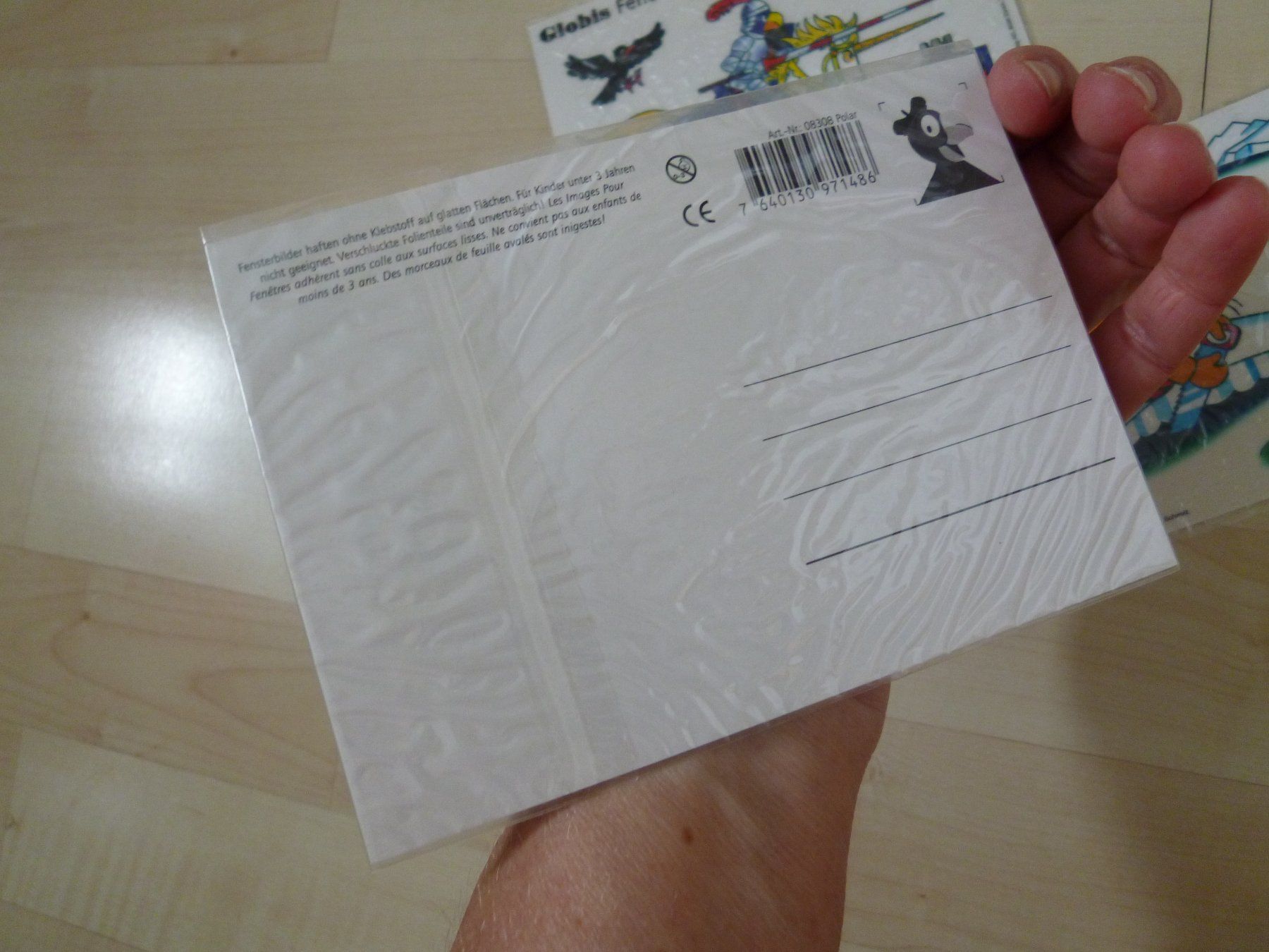 Cartes à collectionner: 4 alte Globi Fensterbilder – Neuf avec emballage d'origine à Dättlikon par Mamakuga 1