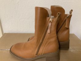 Stiefeletten braun Grösse 39 mit Reissverschluss guter Zusta